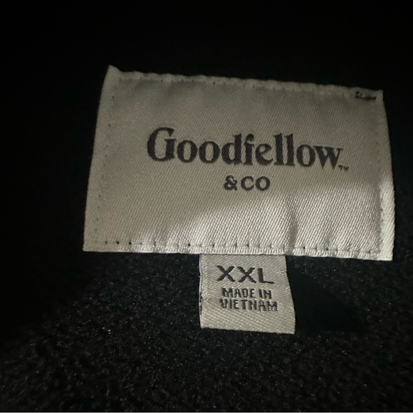 Goodfellow men's XXL black half zip fleece - Picture 3 of 4